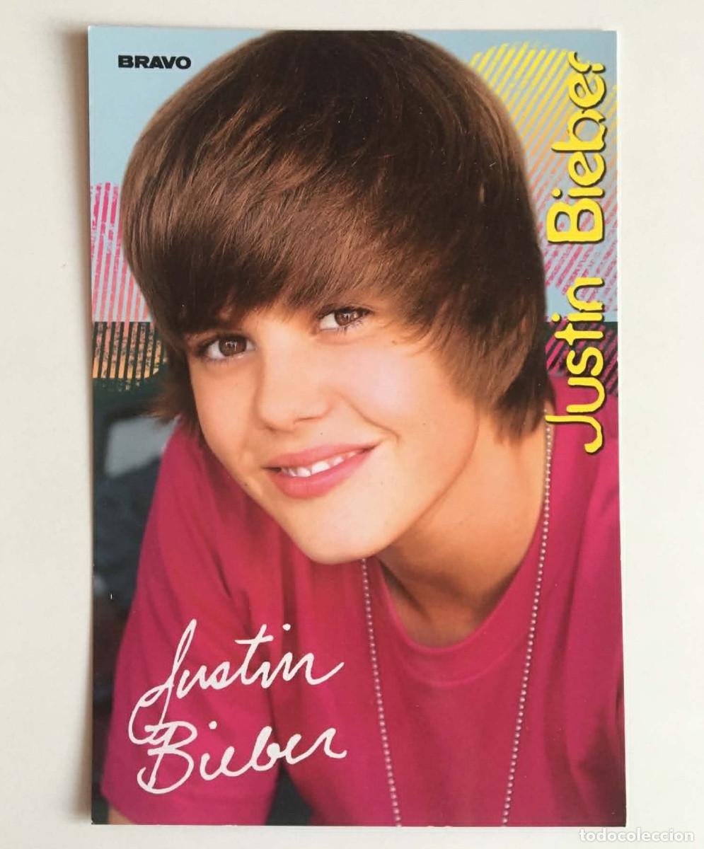 Photos of Singers: Justin Bieber Collectible Autograph Card 10x15 cm Bravo Germany 2010 Music