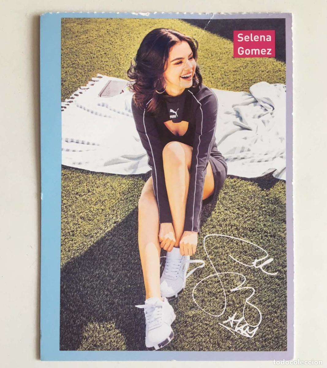 Fotos von Musikern: Selena Gomez Puma Promo Autograph Card Popcorn Magazine Germany c. 2019 Music