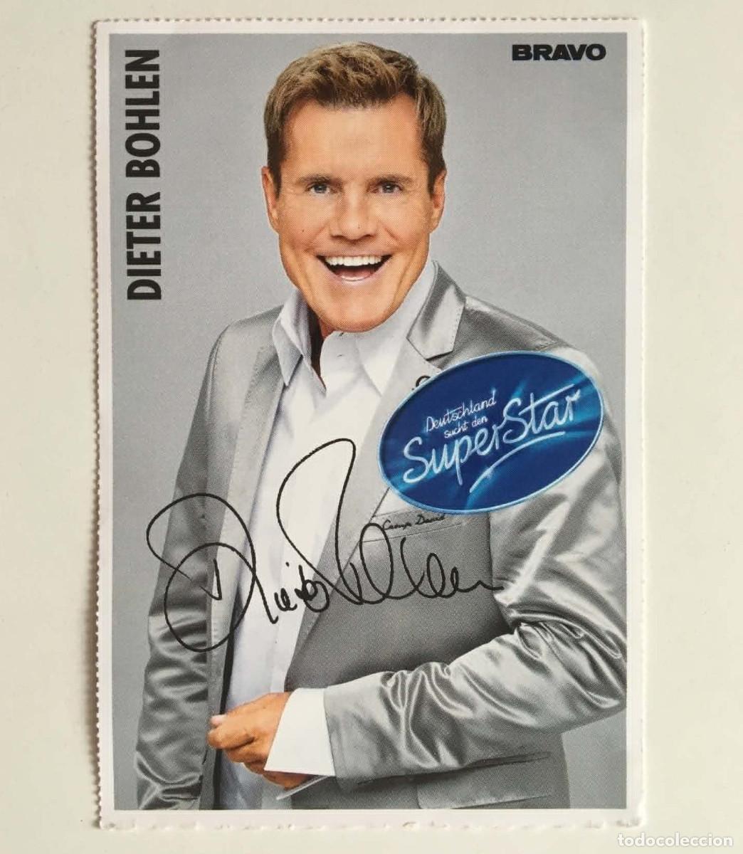 Fotos de Cantantes: Dieter Bohlen Modern Talking / Luca H&auml;nni DSDS 2012 Autograph Card Bravo Germany Music