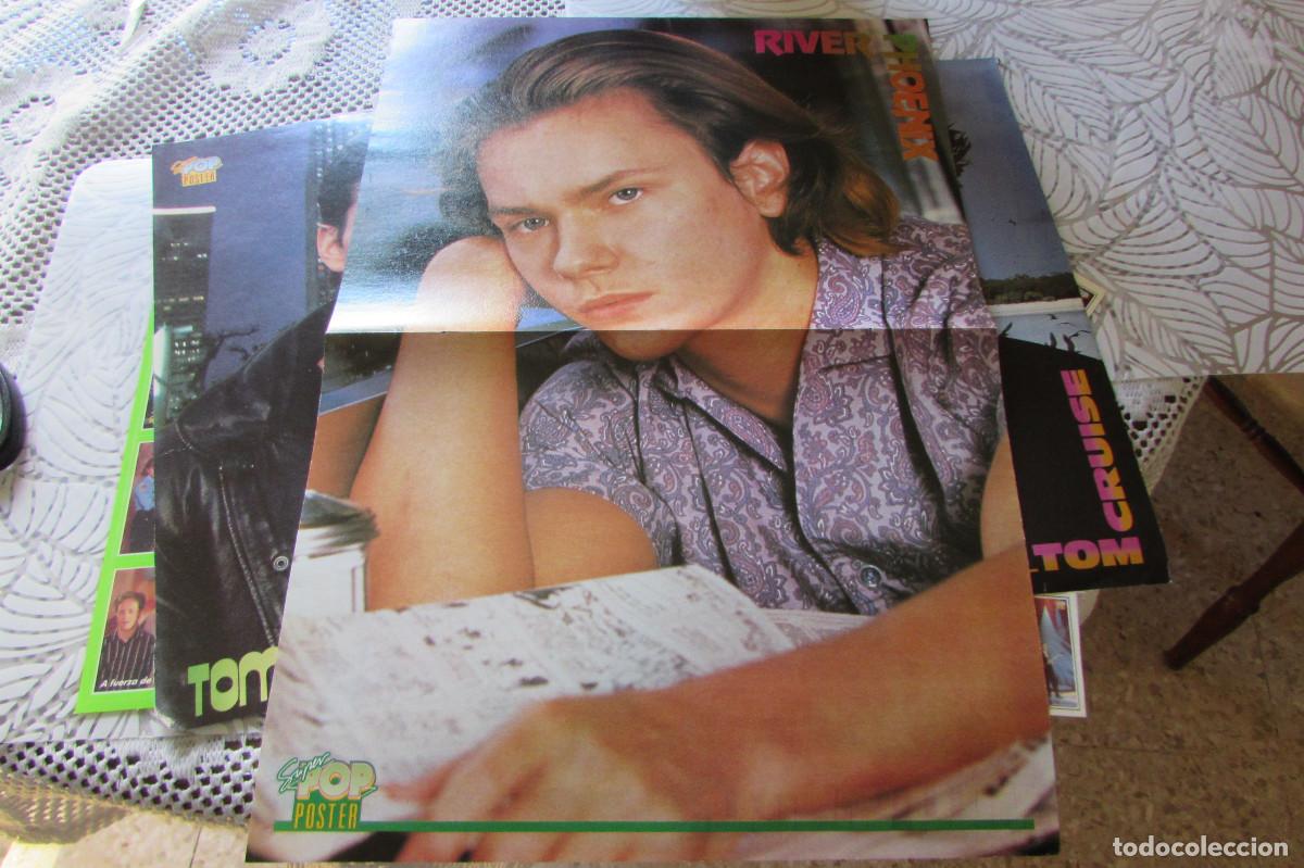 Fotos de Cantantes: DOBLE P&Oacute;STER DE 2 P&Aacute;GINAS REVISTA S&Uacute;PER POP (A&Ntilde;OS 90) RIVER PHOENIX Y MILLI VANILLI 41X29