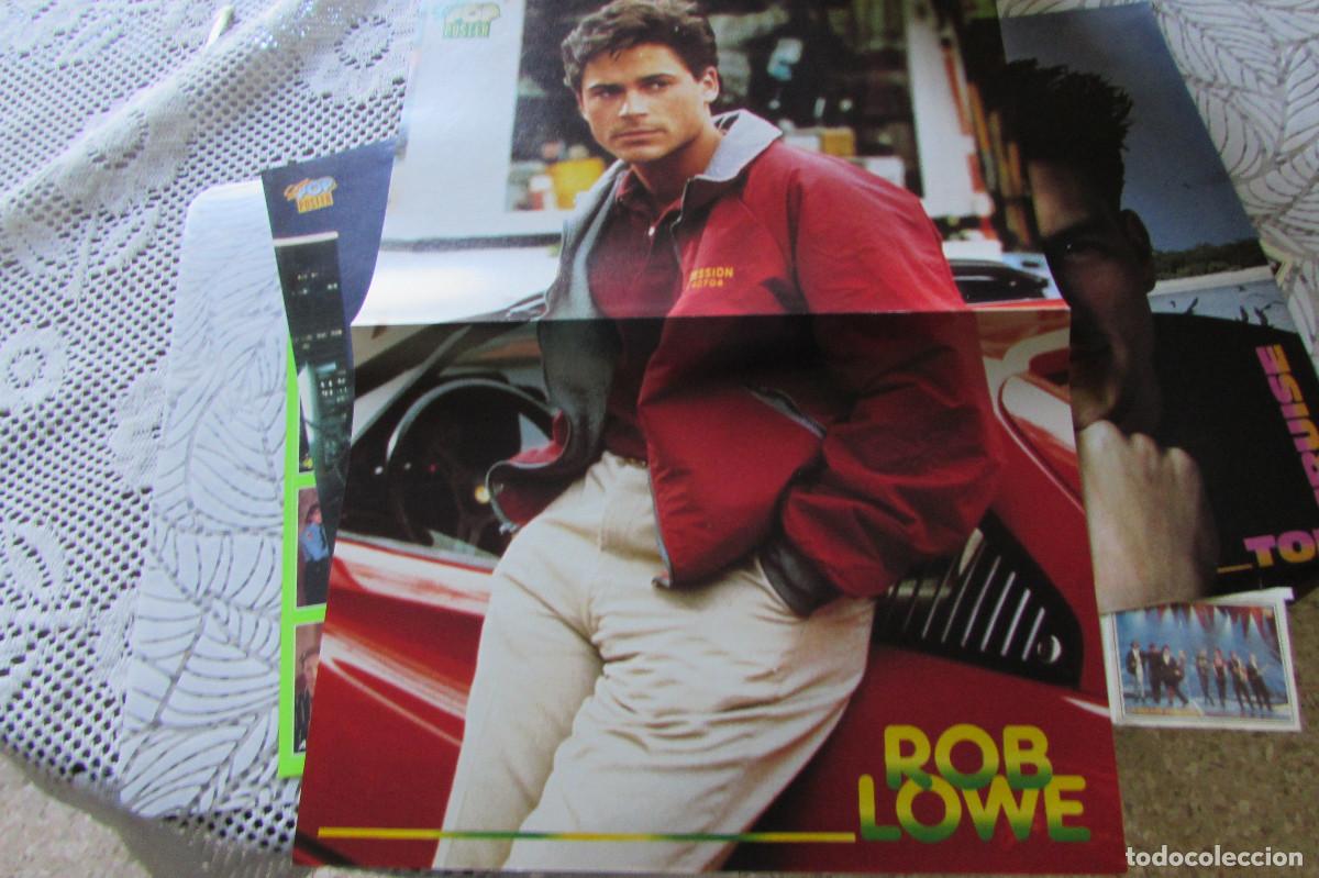 Fotos de Cantores: DOBLE P&Oacute;STER DE 2 P&Aacute;GINAS REVISTA S&Uacute;PER POP (A&Ntilde;OS 90) BIG ROB LOWE Y JASON DONOVAN 41X29