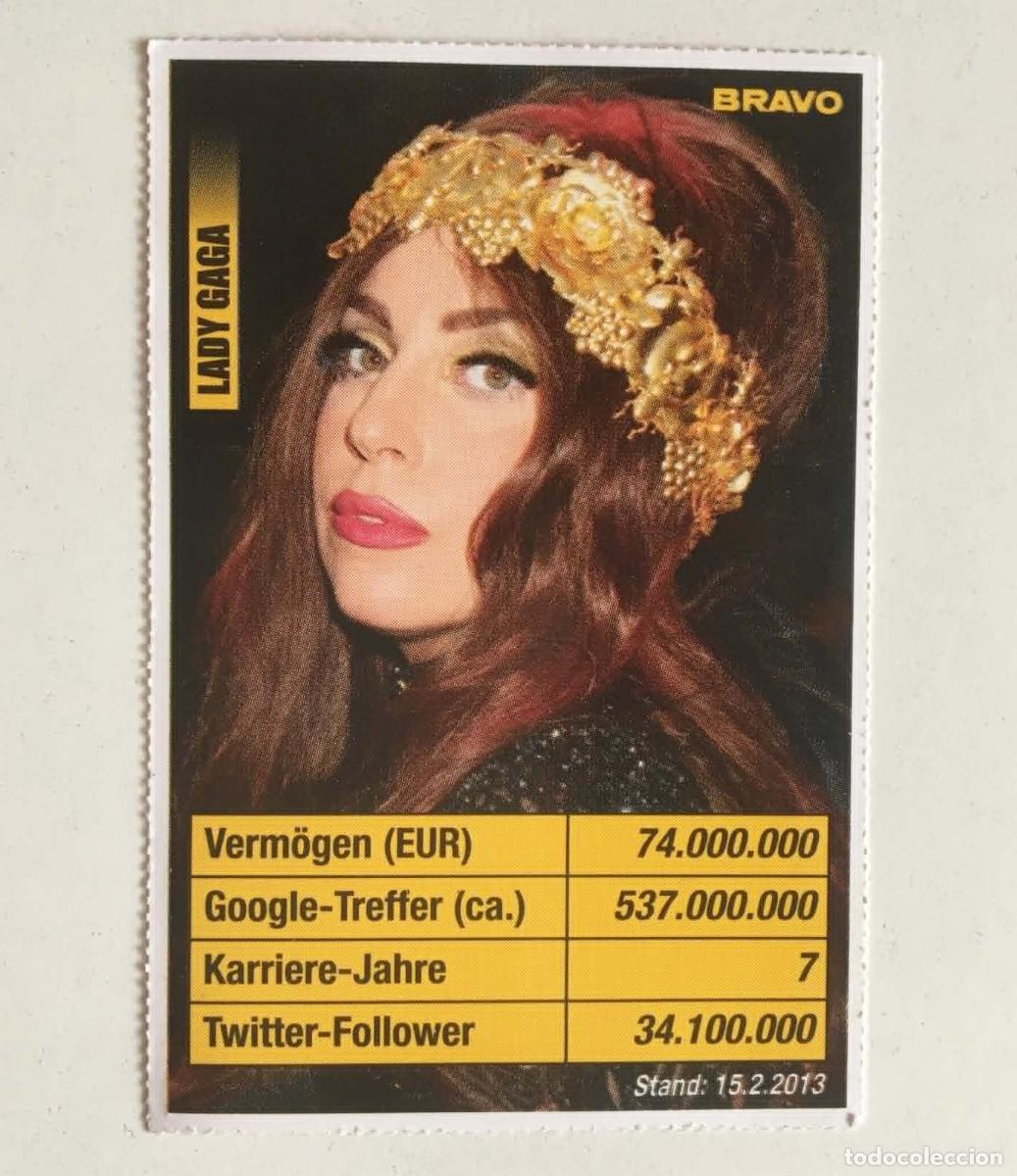 Fotos de Cantantes: Lady Gaga Star-Quartett Collectible Card Bravo Magazine Germany 2013 Music