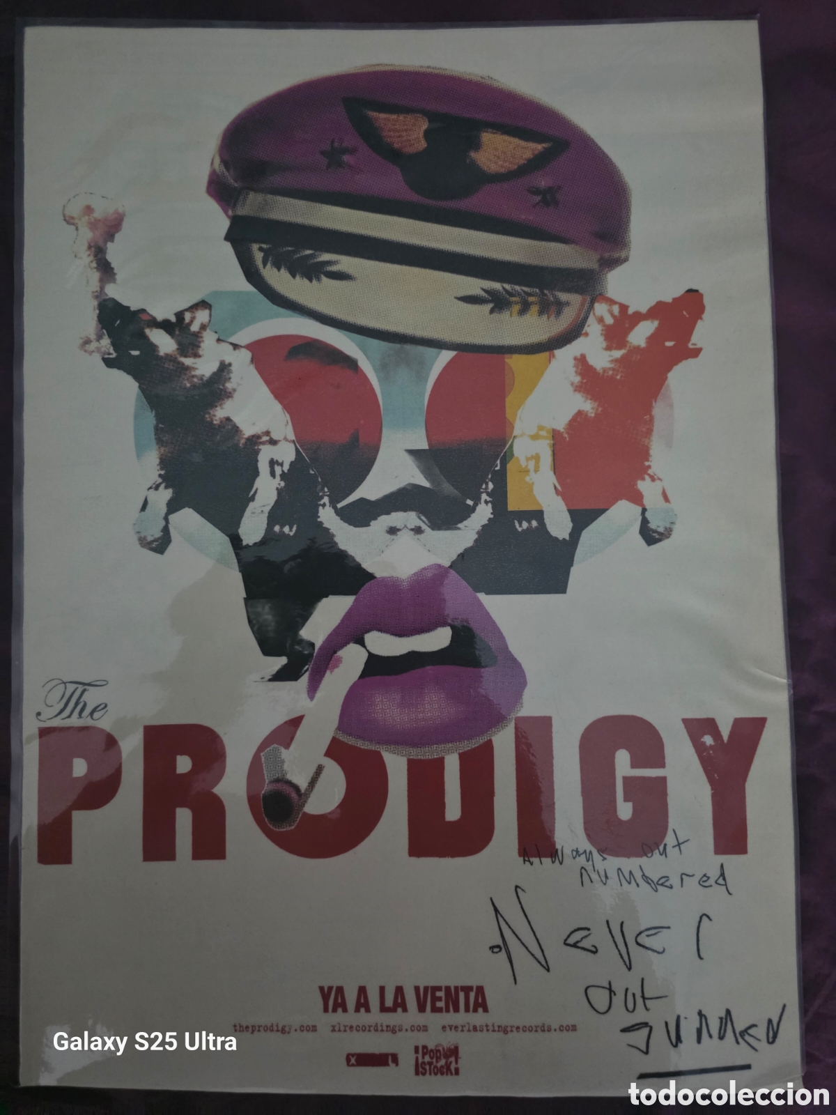 Photos de Chanteurs et Chanteuses: CARTEL ANUNCIO PL&Aacute;STIFICADO DE PRODIGY..DEDICATORIA