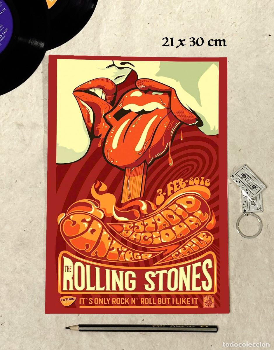 Fotos de cantantes: The Rolling Stones - Santiago de Chile - Reproducci&oacute;n P&oacute;ster 21x30