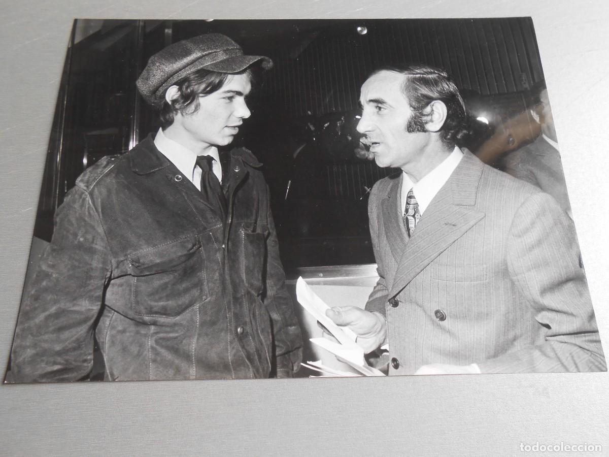 Fotos von Musikern: FOTO de - CHARLES AZNAVOUR y DANIEL GUICHARD - de 24 x 18 cms.