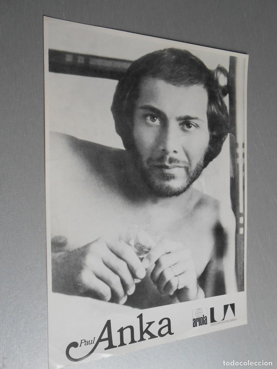 Fotos de Cantantes: FOTO de - PAUL ANKA - de 17 x 24 cms.