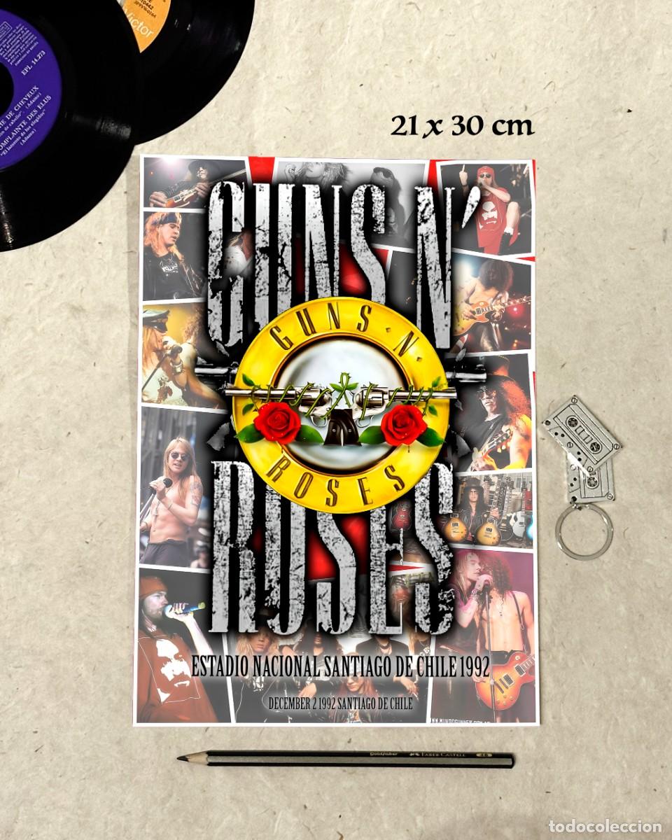 Fotos de Cantantes: Guns n Roses - Santiago de Chile - Reproducci&oacute;n P&oacute;ster 21x30