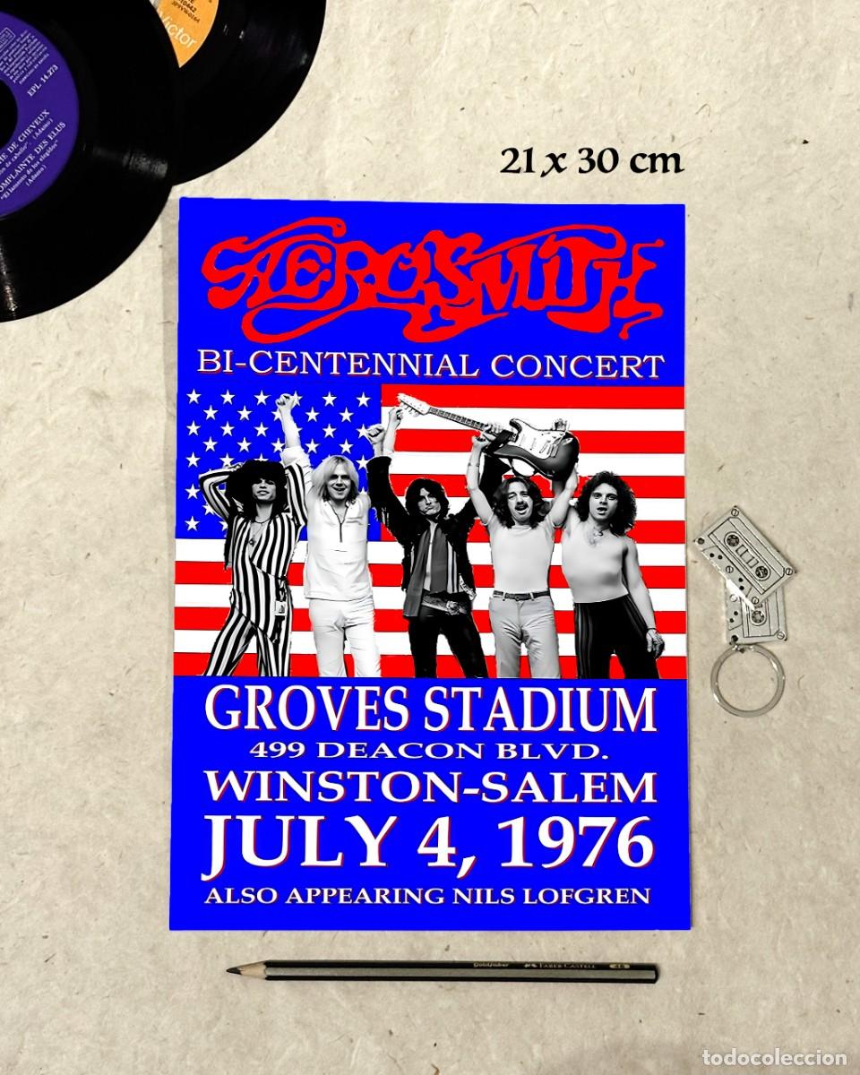 Fotos de Cantantes: Aerosmith - Bi-Centenial Concert 1976 - Reproducci&oacute;n P&oacute;ster 21x30