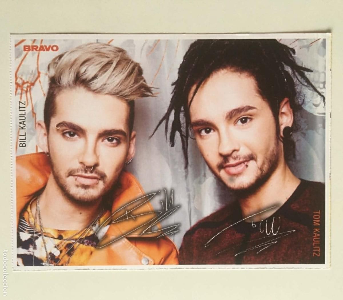 Fotos de Cantantes: Tokio Hotel Bill & Tom Kaulitz / Daniele Negroni Double-Sided Collectible Card Bravo Germany 2012