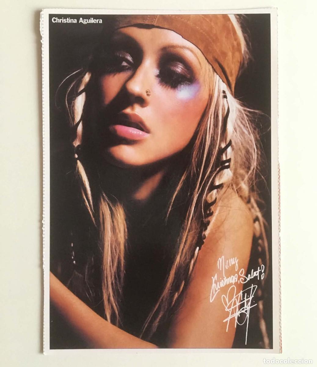 Fotos de Cantantes: Christina Aguilera Stripped Era Rare Collectible Card Salut Magazine France 2002 Music