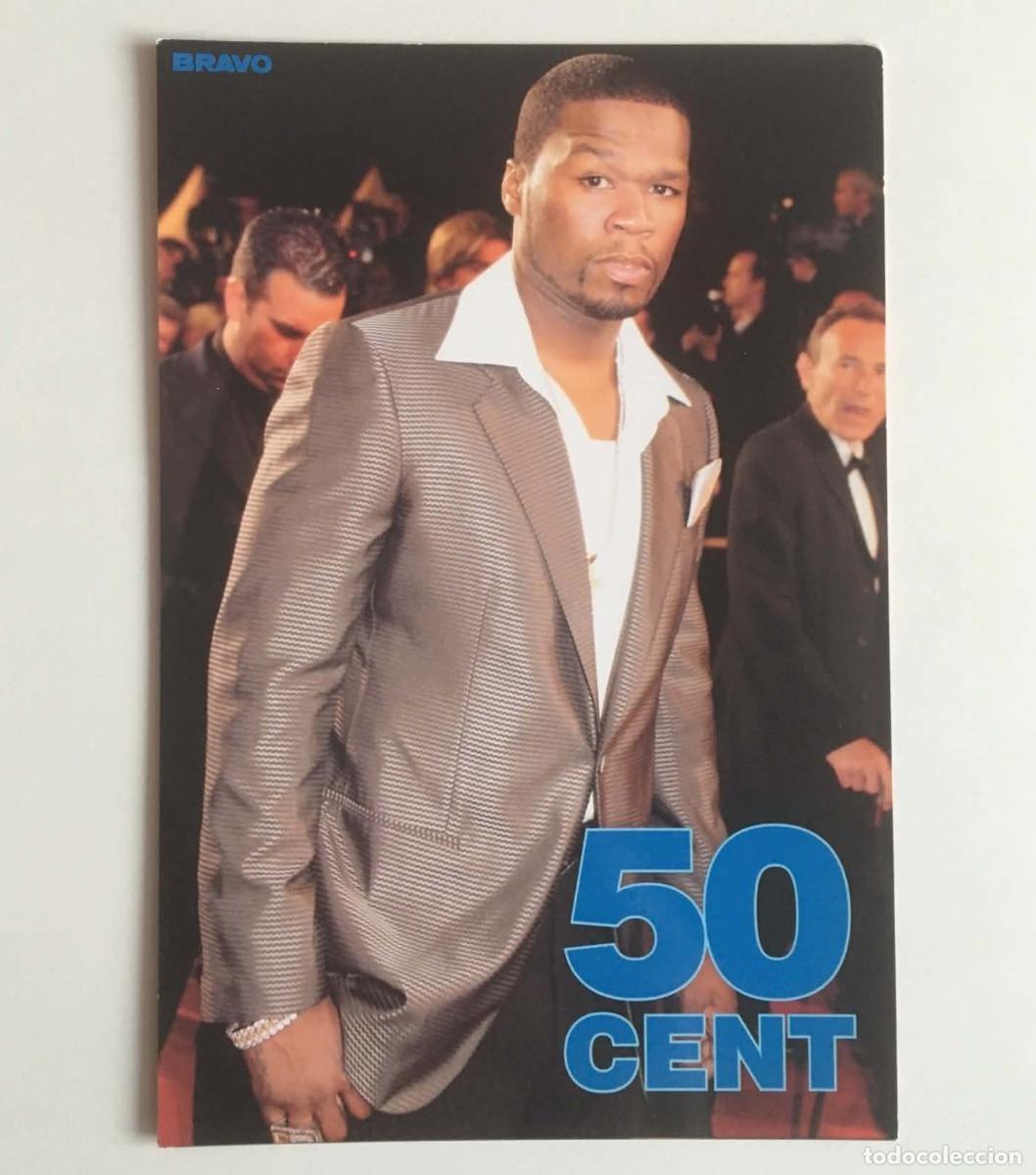 Photos de Chanteurs et Chanteuses: 50 Cent Double-Sided Collectible Card Bravo Magazine Hungary c. 2004 Music Hip-Hop Rap