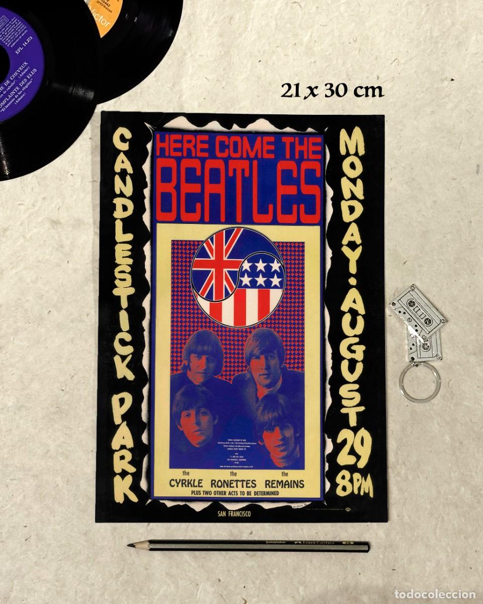 Fotos de Cantantes: Beatles - Candlestick Park San Francisco 1966 * - Reproducci&oacute;n p&oacute;ster 21x30 cm