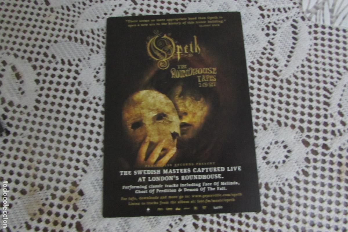 Fotos de Cantores: POSTAL The Roundhouse Tapes - Album by Opeth DEATH METAL PROGRESIVO