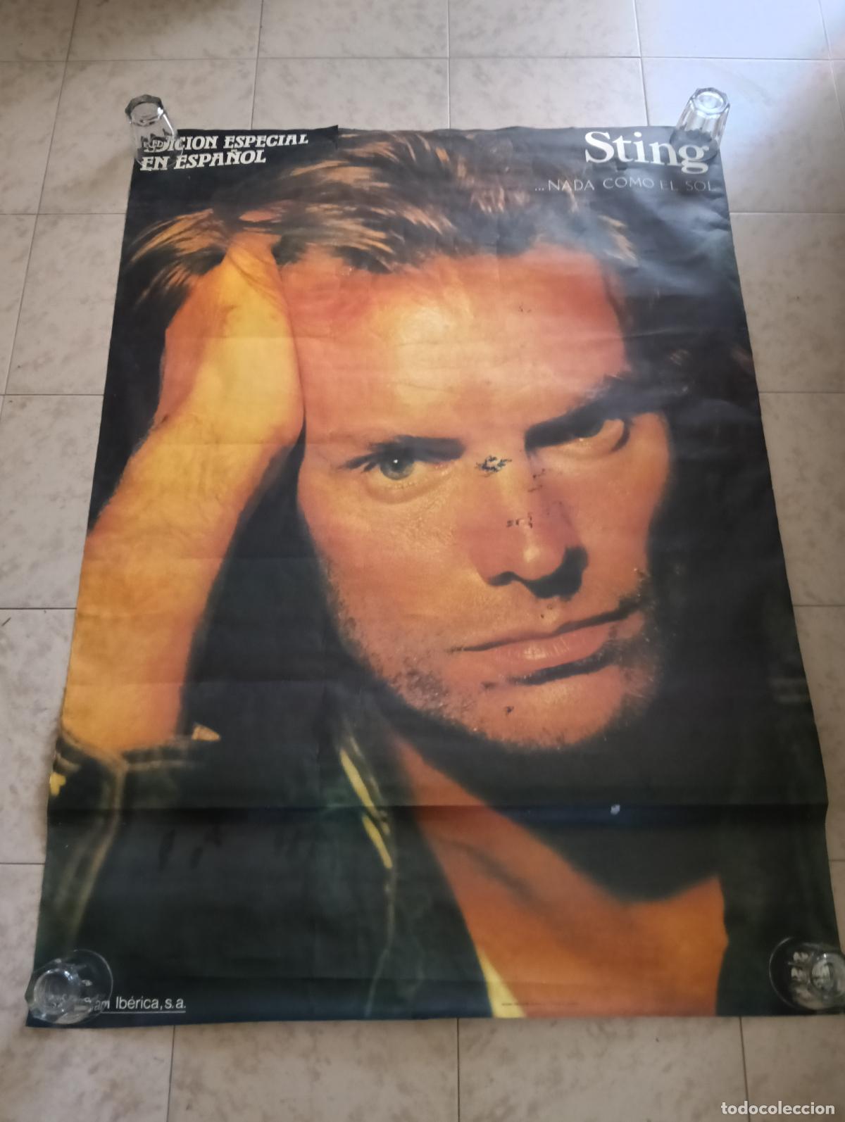 Photos of Singers: STING Gran Poster 1,34x095 Excelente Estado Defectos de impresi&oacute;n.Ver titulos y dem&aacute;s informaci&oacute;n en