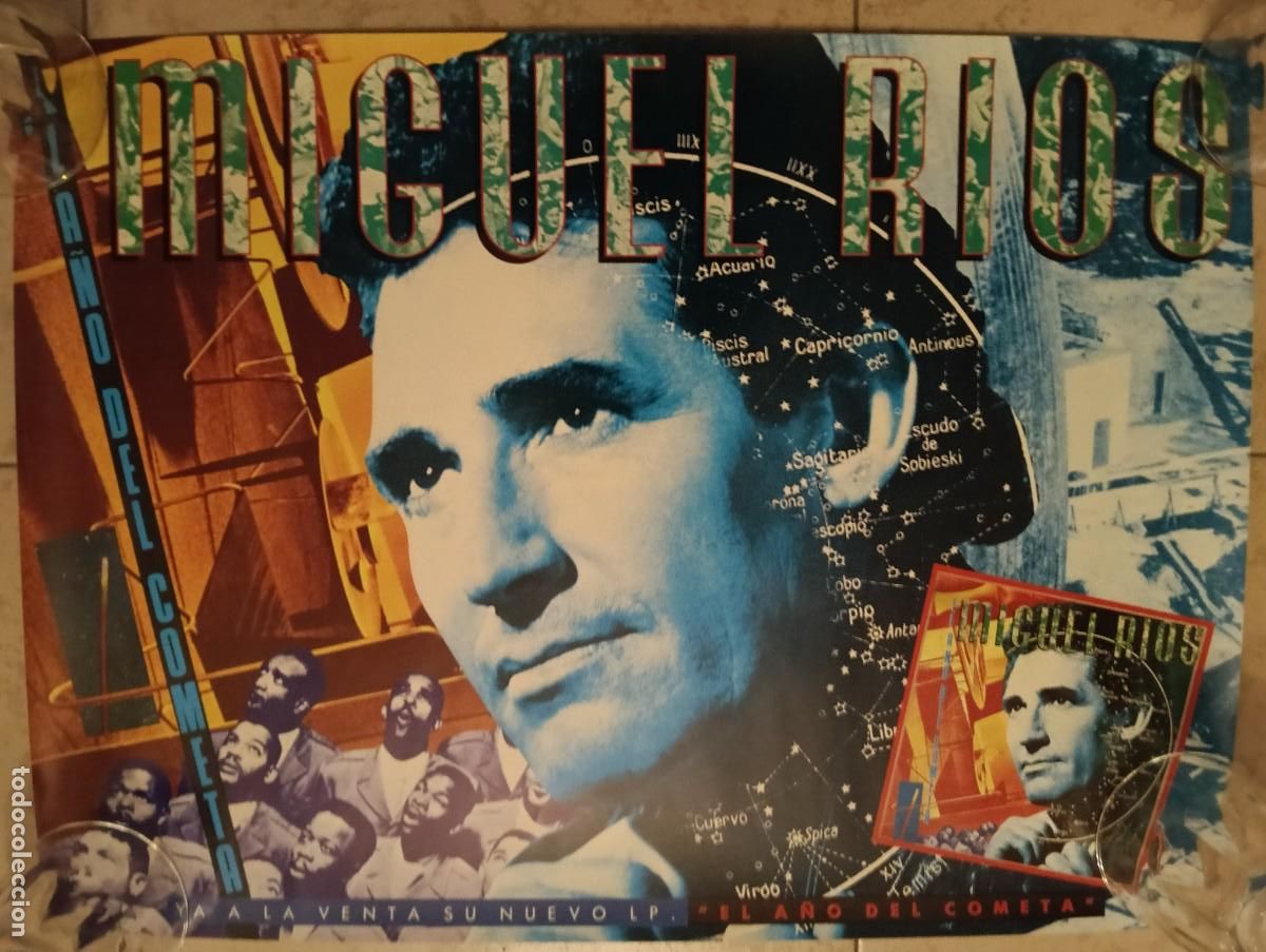 Fotos de Cantantes: MIGUEL RIOS Magnifico Poster 0,55x0,40 NUEVO.Ver titulos y dem&aacute;s informaci&oacute;n en fotos.Pedido m&iacute;nimo
