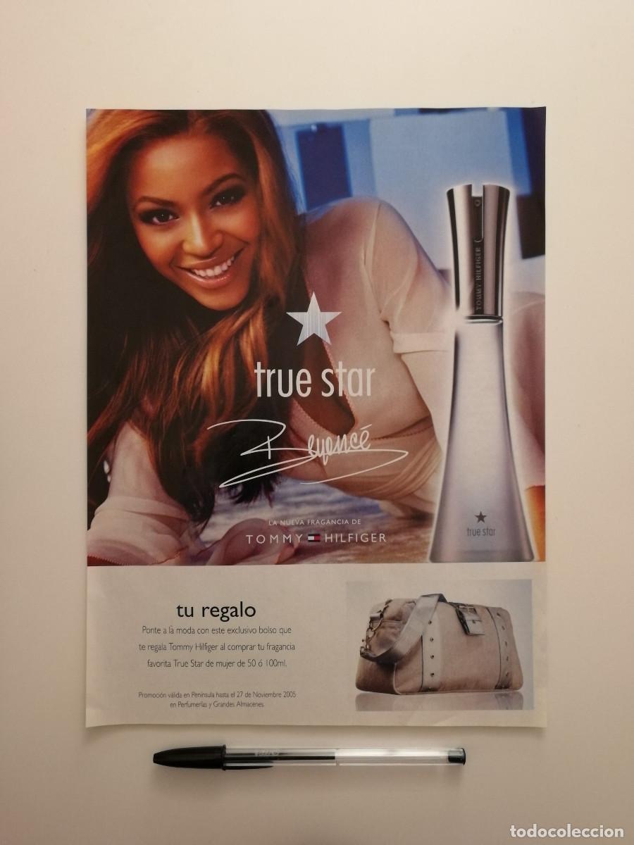 Fotos de Cantantes: ANTIGUO ANUNCIO ACARTONADO -A4- BEYONCE TRUE STAR - TOMMY HILFIGER - PUBLICIDAD LAMINA