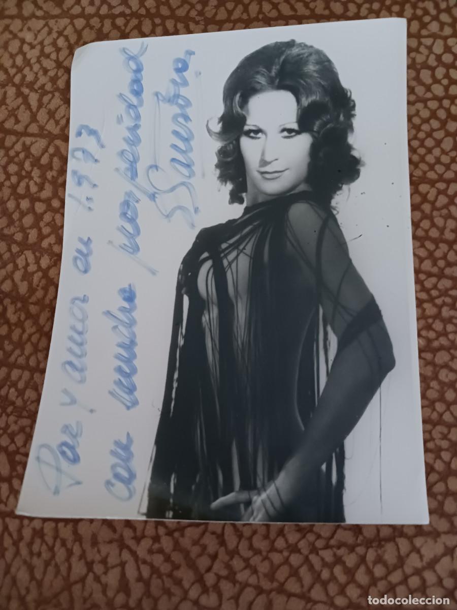 Fotos de Cantantes: fotografia con dedicatoria de rocio jurado 1973
