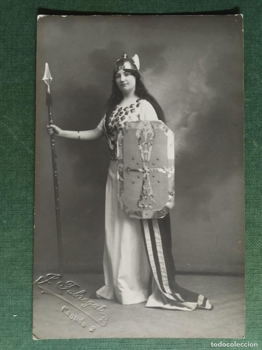 Fotos de Cantantes: LAURA CERVERA CANTANTE &Oacute;PERA POSTAL FOTOGR&Aacute;FICA TEATRE LICEU WALKIRIA BARCELONA C. 1915