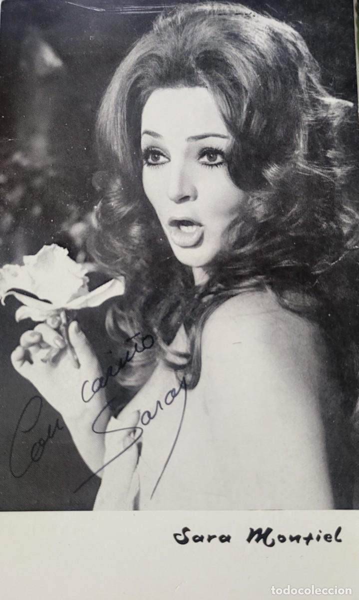 Photos de Chanteurs et Chanteuses: Sara Montiel postal publicitaria 10 X 16 ctms......