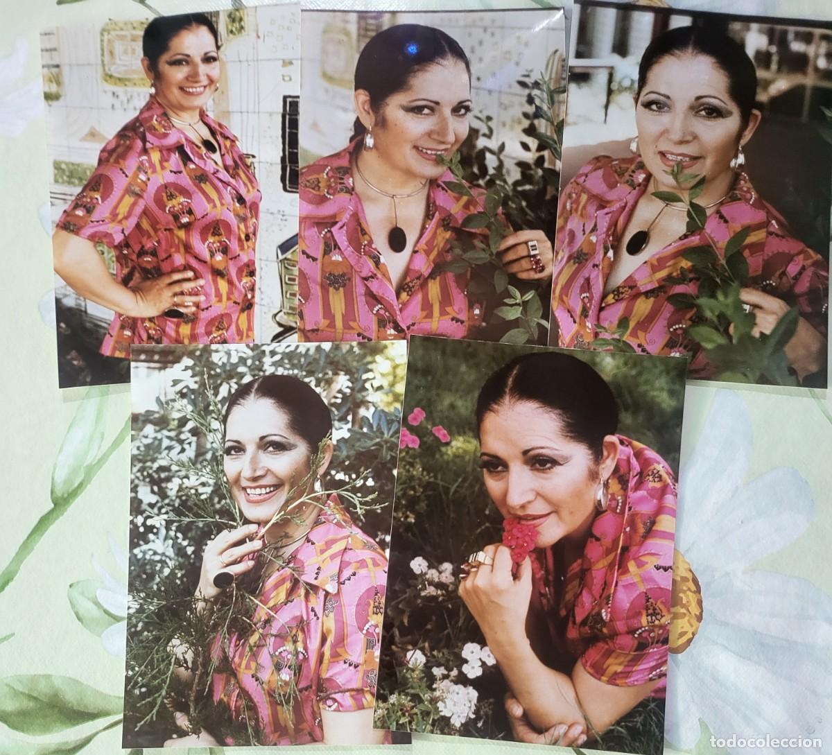 Photos de Chanteurs et Chanteuses: Juanita Reina 5 fotograf&iacute;as sacadas de diapositiva original 13 X 18 ctms...