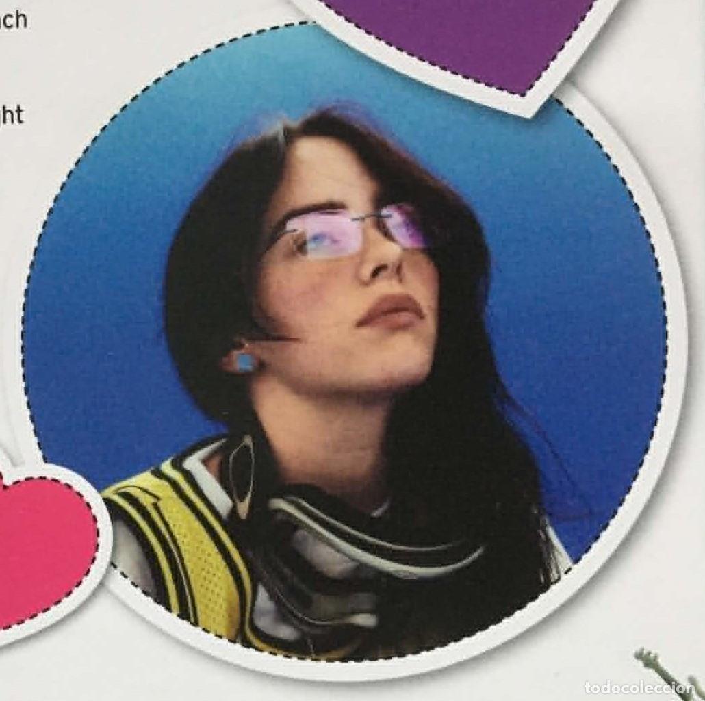 Fotos de cantantes: Billie Eilish / Slimane Double-Sided Song Lyrics Collectible Card - Dream'up Magazine France Music