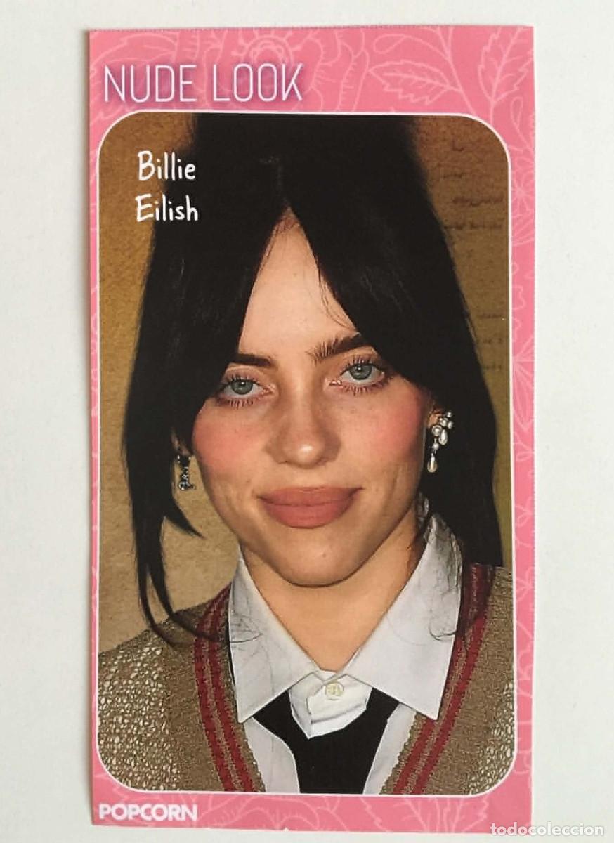 Fotos de cantantes: Billie Eilish Nude Look Collectible Card - Popcorn Magazine Germany Music