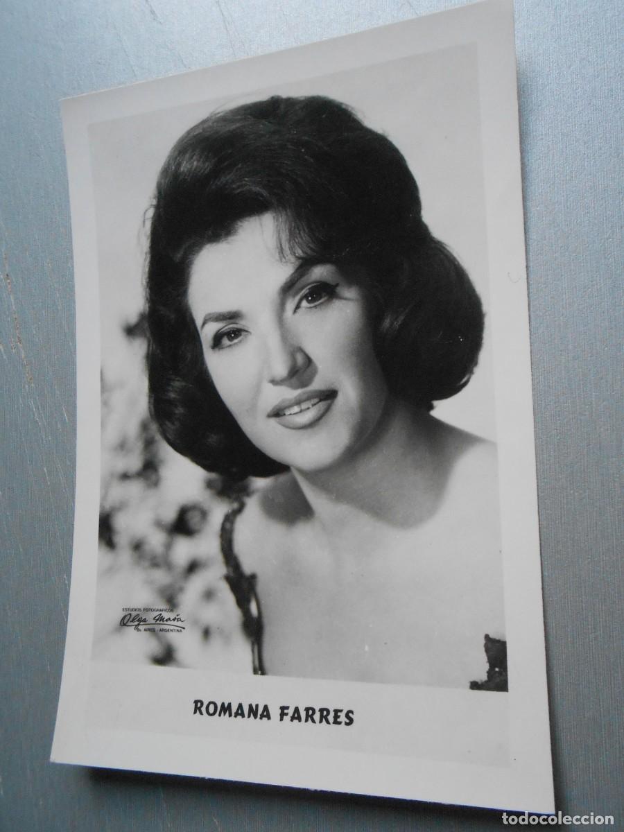 Photos de Chanteurs et Chanteuses: FOTO de - ROMANA FARRES - de 11 x 16 cms.