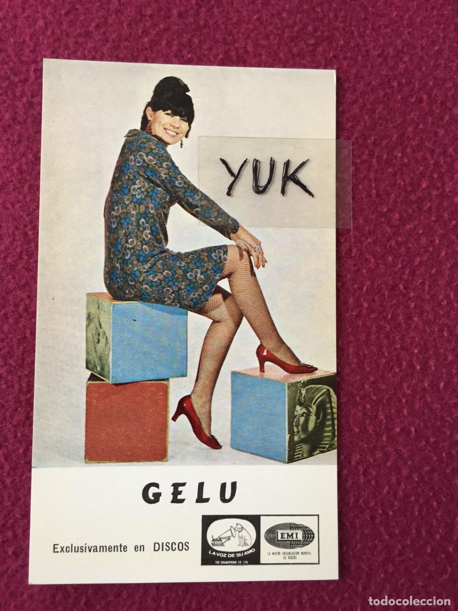 Fotos de cantantes: GELU / POSTAL PROMOCIONAL CON DISCOGRAFIA DEL A&Ntilde;O 1967 - MUY BUEN ESTADO