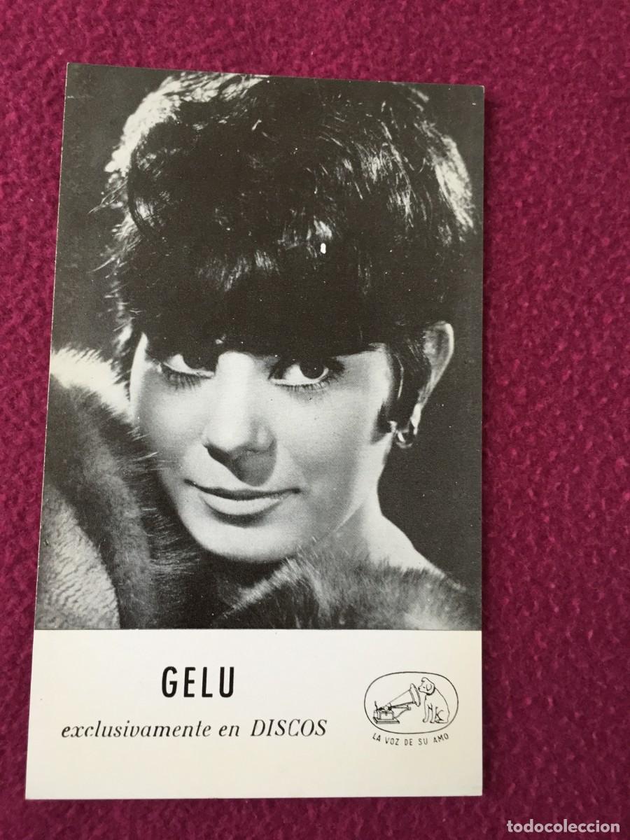 Fotos de cantantes: GELU / TARJETA POSTAL PROMOCIONAL CON DISCOGRAFIA DEL A&Ntilde;O 1964 - MUY BUEN ESTADO