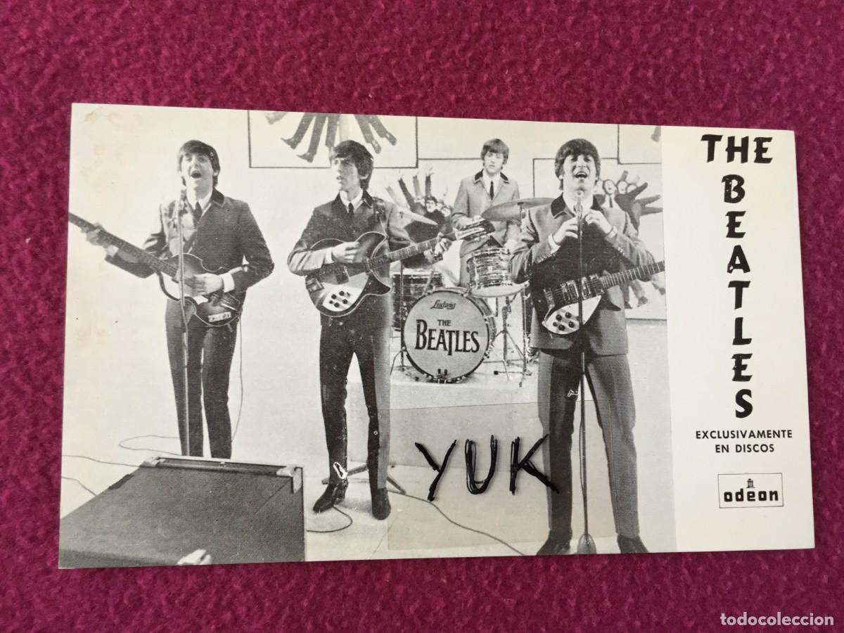 Fotos de cantantes: BEATLES - TARJETA POSTAL PROMOCIONAL DE LA DISCOGRAFICA E.M.I-ODEON - A&Ntilde;O 1964 - ORIGINAL PROMO