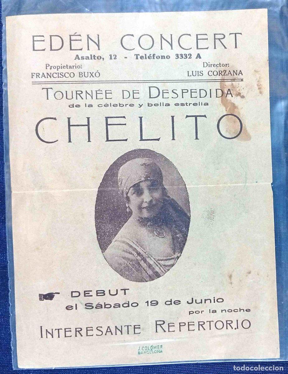 Fotos de cantantes: TOURN&Eacute;E DE DESPEDIDA DE LA C&Eacute;LEBRE Y BELLA CHELITO. ED&Eacute;N CONCERT. SE RETIR&Oacute; EN 1928.