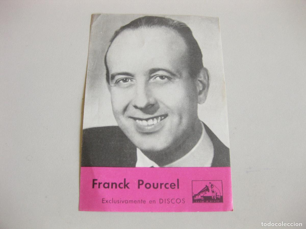 Fotos de cantantes: POSTAL O PUBLICIDAD DE FRANCK POURCEL. DISCOS LA VOZ DE SU AMO