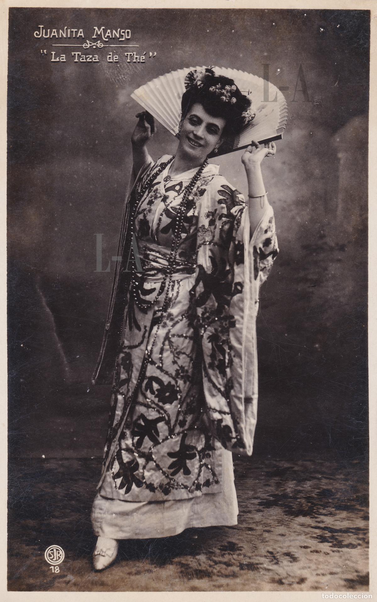 Fotos de cantantes: Zarzuela. Juanita Manso (soprano) caracterizada para la obra de Vicente Lle&oacute; &rdquo;La taza de t&eacute;&rdquo;
