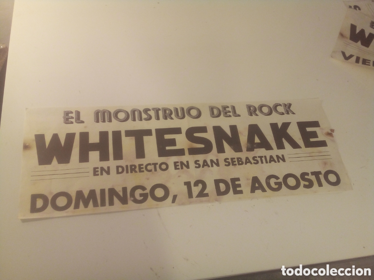 Foto di Cantanti: WHITESNAKE Cartel original San Sebastian 1990 TOUR 24X68