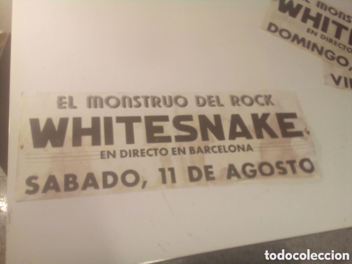 Foto di Cantanti: WHITESNAKE cartel original Barcelona 1990 TOUR 24X68