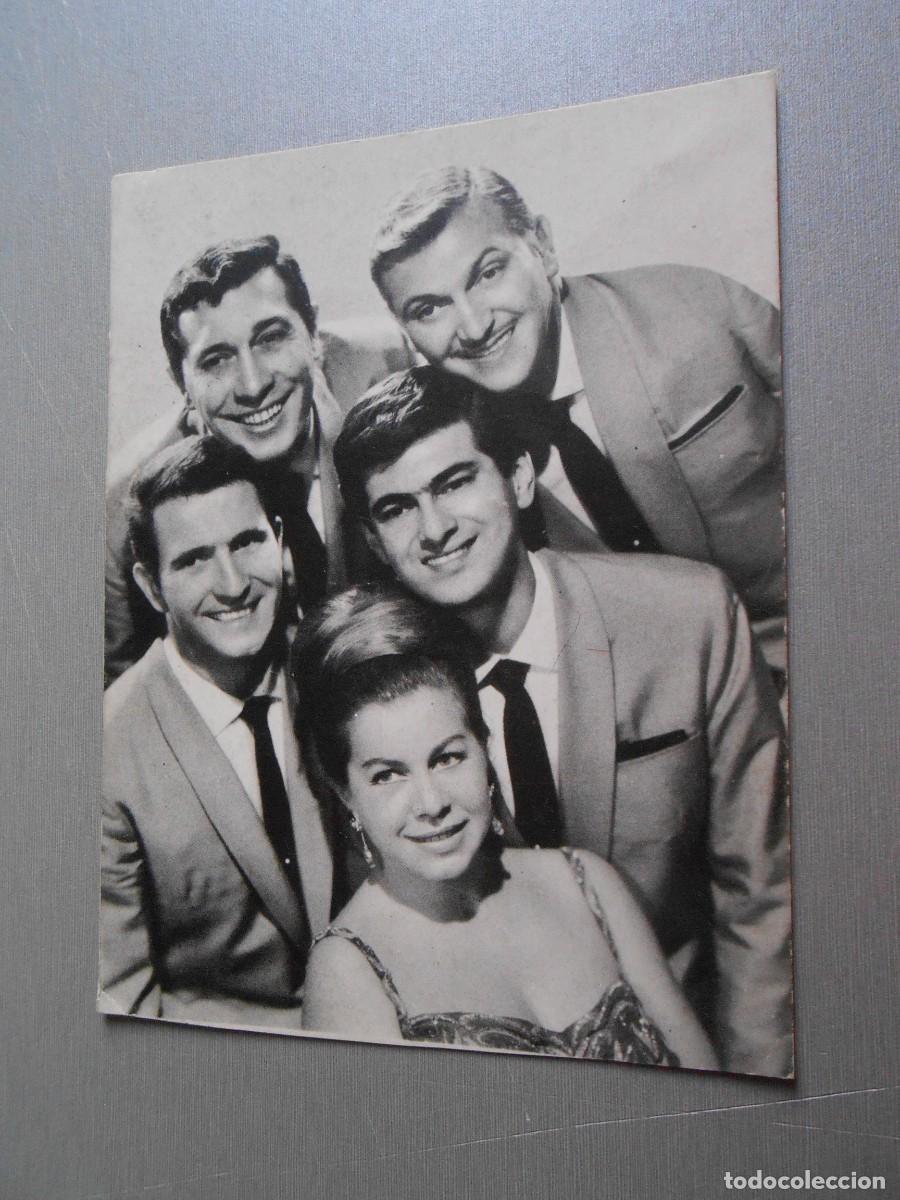 Fotos de cantantes: FOTO de - LOS 5 LATINOS - de 10,5 x 14 cms.