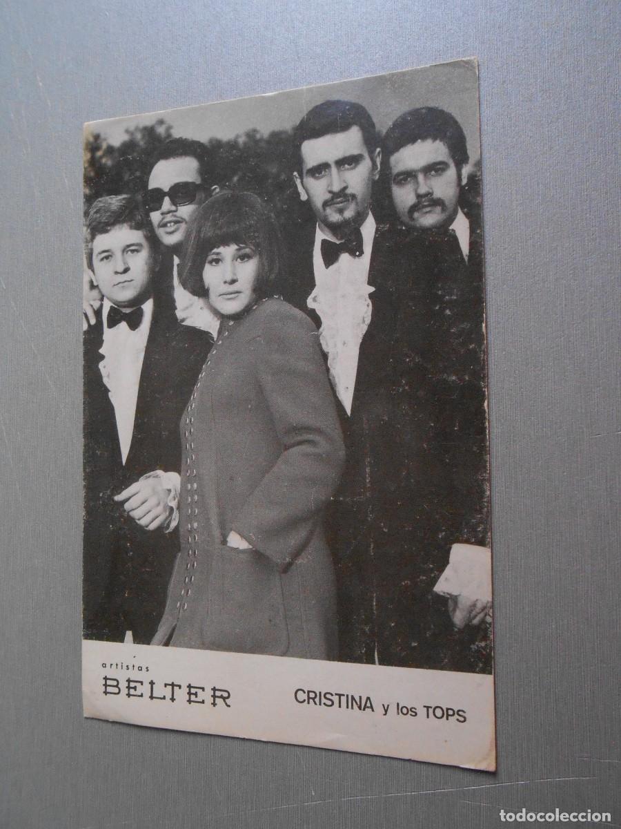 Fotos de cantantes: FOTO de - CRISTINA y Los TOPS - de 10,5 x 15,5 cms.