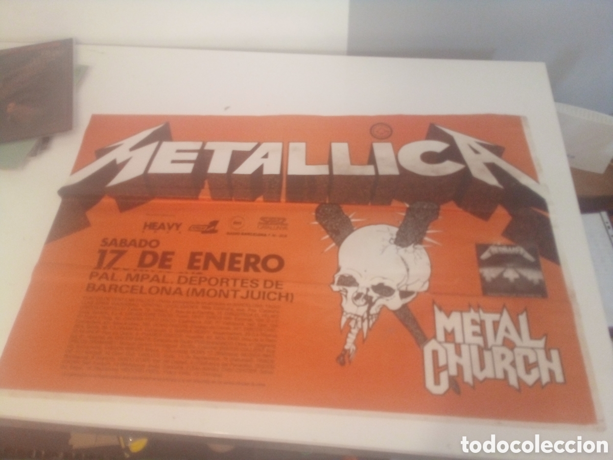Fotos de cantantes: METALLICA X 5 OFERTA VENDEDORES BCN 1987 65X90
