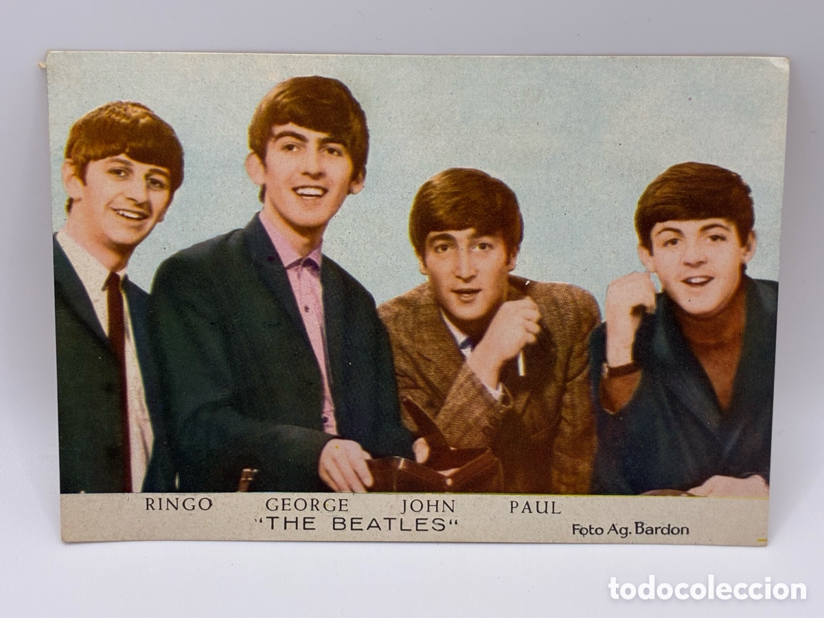 Photos of Singers: POSTAL THE BEATLES FOTO AG BARDON ORIGINAL A&Ntilde;OS 60