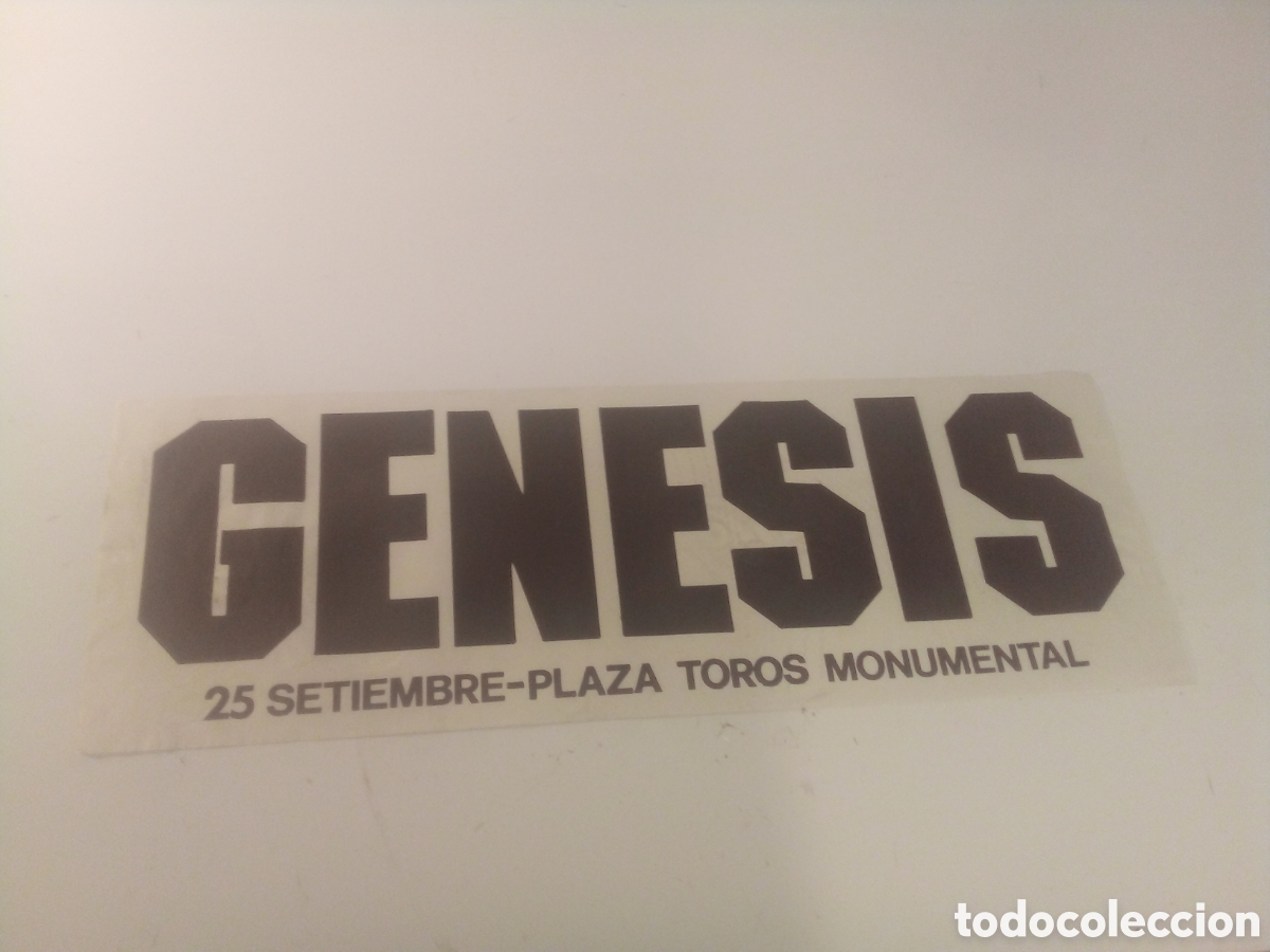 Fotos de cantantes: GENESIS cartel original Barcelona 1981 TOUR 22X64