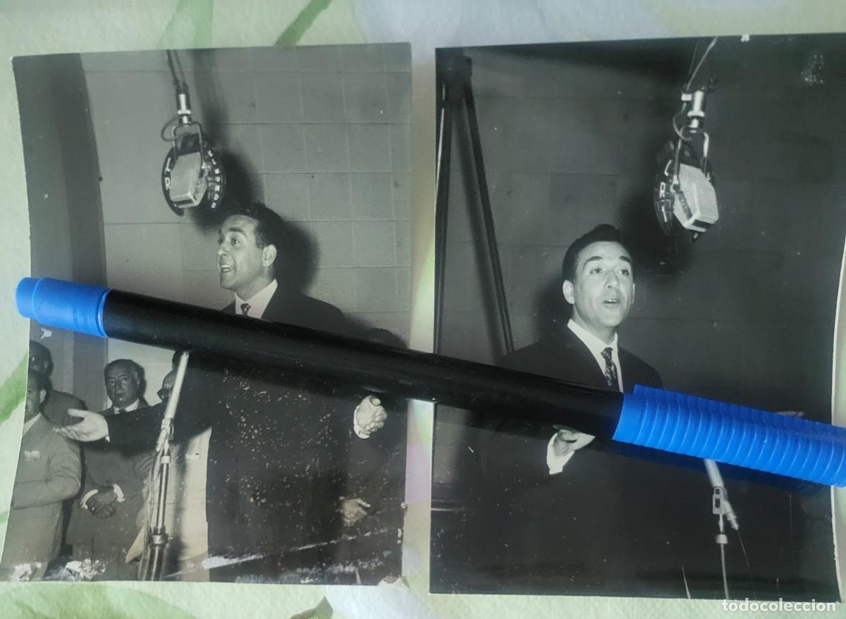 Fotos de cantantes: Luis Mariano 2 fotograf&iacute;as originales de archivo de revista Argentina 9 &times; 12 ctms......