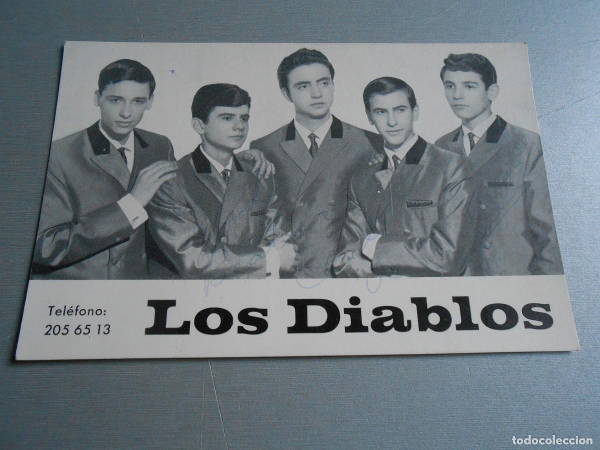 Fotos de cantantes: FOTO de - LOS DIABLOS - de 15,5 x 10 cms.