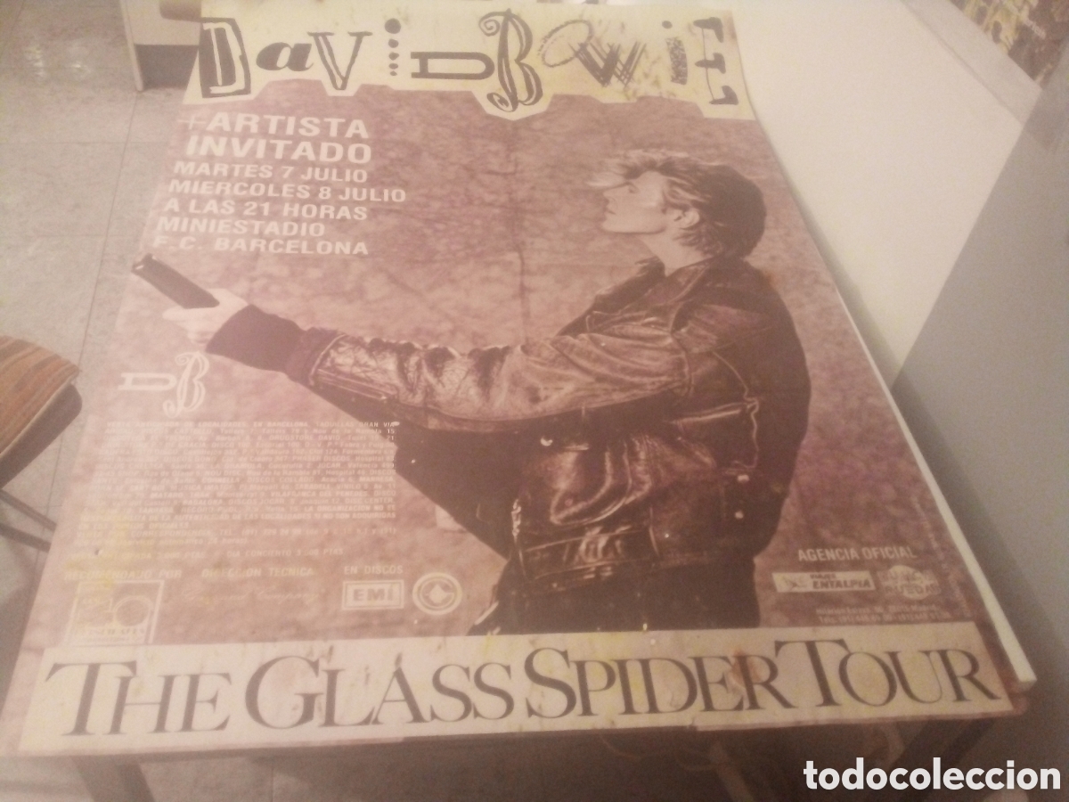 Fotos de cantantes: DAVID BOWIE cartel original Barcelona 1987 TOUR 130X90