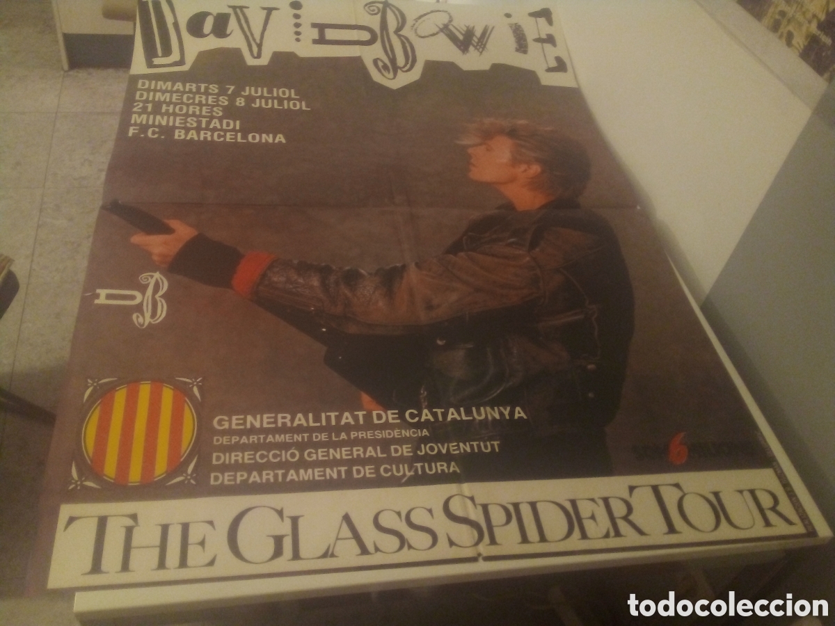 Fotos de cantantes: DAVID BOWIE cartel original Barcelona 1987 TOUR 130X90