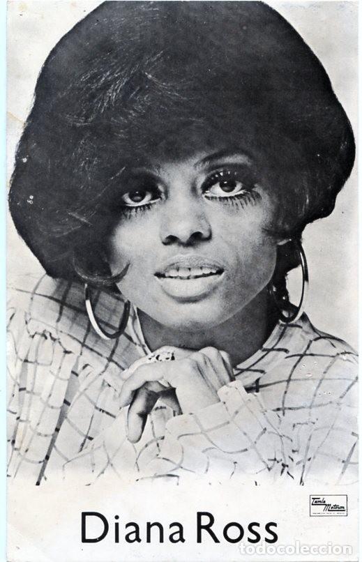 Fotos de cantantes: DIANA ROSS. postal (tama&ntilde;o grande) original UK, 1972.