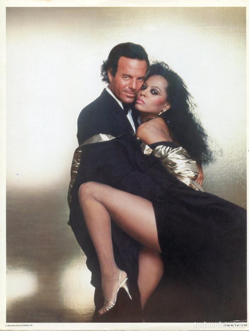 Fotos de cantantes: DIANA TOSS & JULIO IGLESIAS. Foto original inglesa. 1984.
