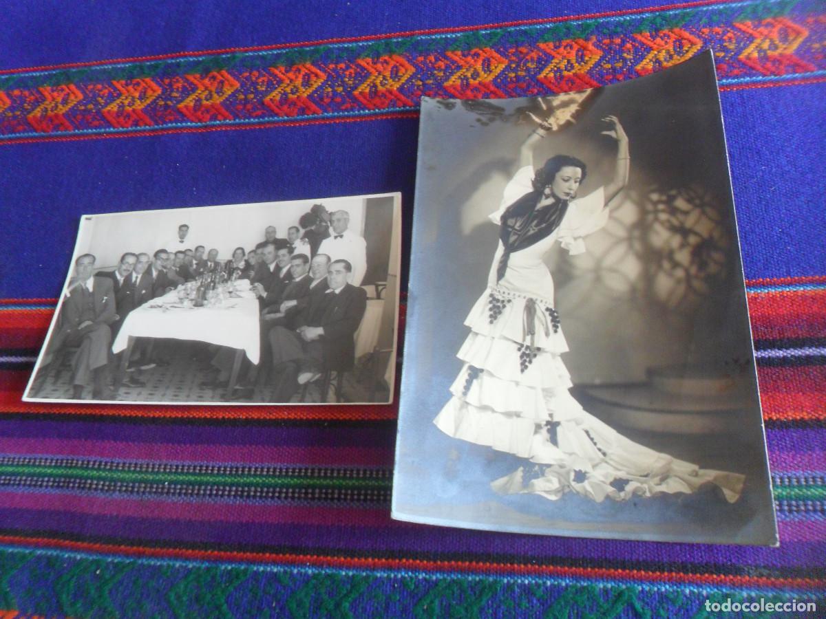 Fotos de cantantes: FOTO ORIGINAL ANTONIA MERC&Eacute; LA ARGENTINA Y TARJETA POSTAL DE 1941 REUNI&Oacute;N CON AUT&Oacute;GRAFOS.