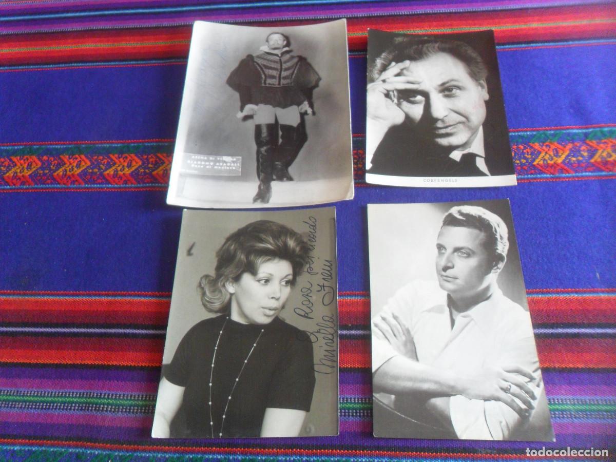 Fotos de cantantes: &Oacute;PERA FOTO POSTAL CON AUT&Oacute;GRAFO MIRELLA FRENI, COBY ENGELS, GIACOMO ARAGALL Y ALFREDO KRAUS. A&Ntilde;OS 60