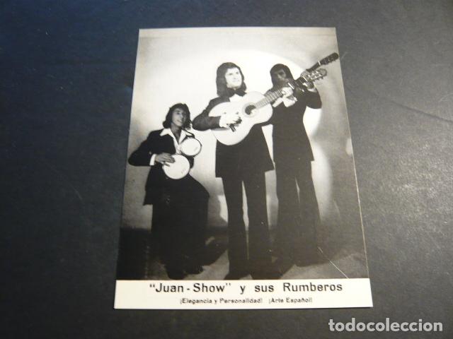 Fotos von Musikern: JUAN SHOW Y SUS RUMBEROS CONJUNTO MUSICAL TARJETA CON DISCOGRAFIA