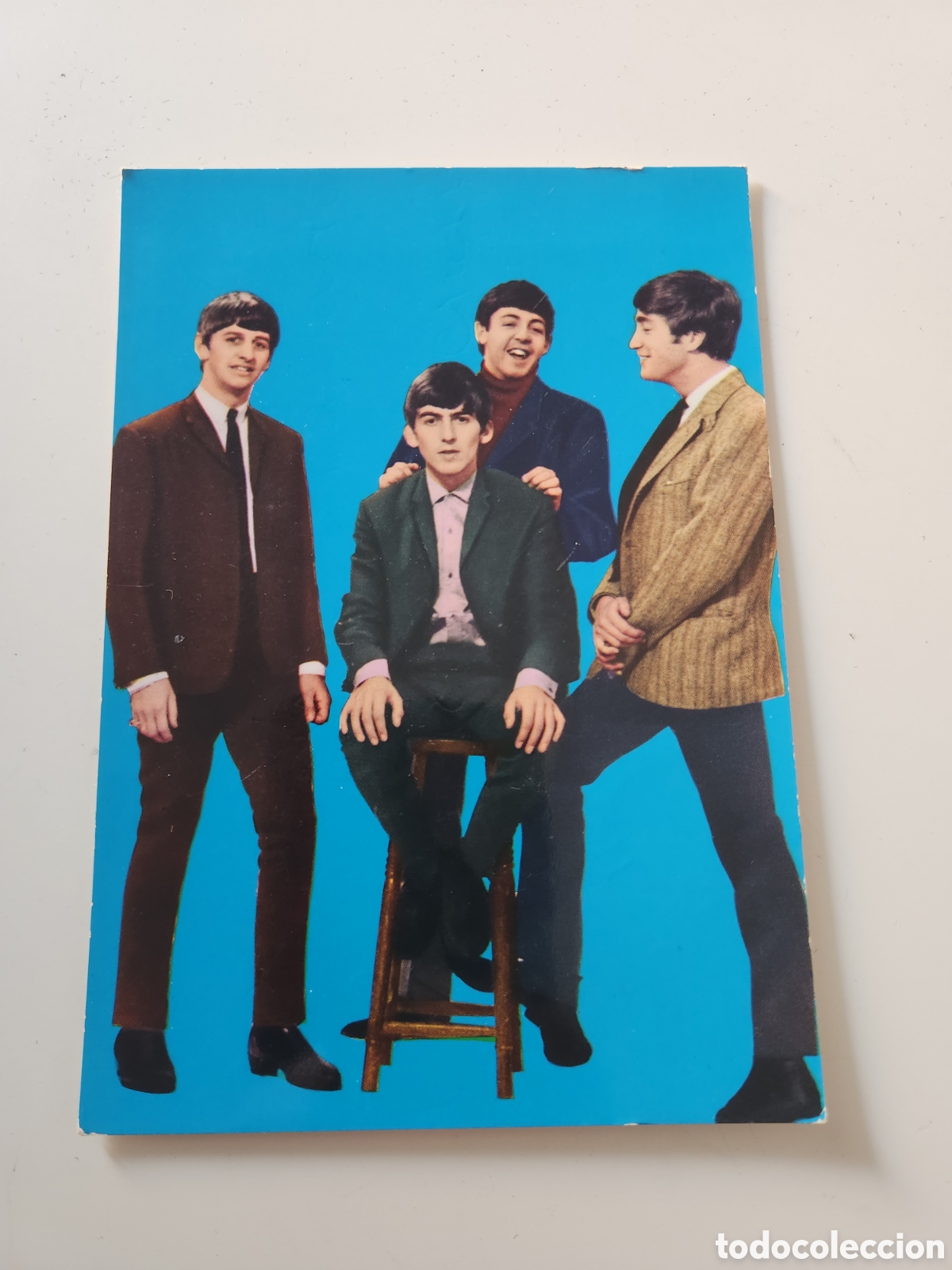 Fotos de cantantes: POSTAL THE BEATLES CIRCULADA. C Y A. A&Ntilde;OS 60.